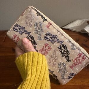 Lobster 3D Hologram 
 Print Zip Wallet